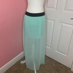 long mint skirt size: extra small